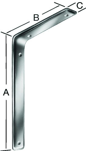 VORMANN 3F-KONSOLE 115X80MM STAHL MATT 000165 115SM