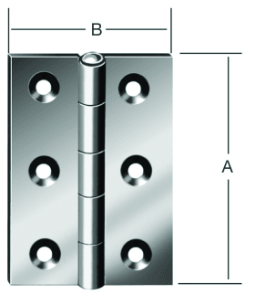 VORMANN SCHARNIER HALBBREIT DIN 7954 B VZ 60 X 46 X 1,4 MM 000502060Z