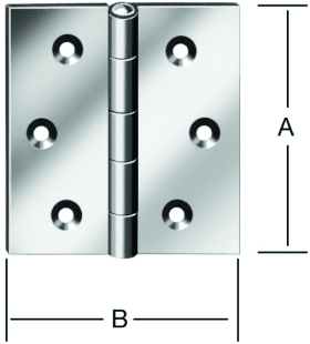 VORMANN SCHARNIER KANTIG DIN 7954 C VZ 50 X 50 X 1,2 MM 000503050Z