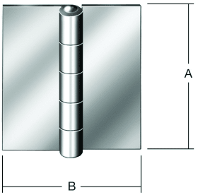 STAHLFENSTERSCHARNIER 000650 060MK 60X55 MM MIT MESSINGKNOPFSTIFT