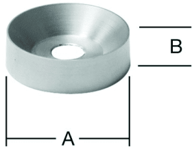ROSETTEN F.HOLZ-HANDLÄUFEEDELSTAHL 40 MM 006001 040 RF