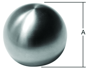 ENDKUGEL EDELSTAHL 55 MM F.HOLZ- U.EDELSTAHL- HANDLÄUFE 006009 055 RF