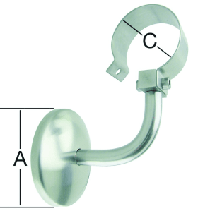 VORMANN HANDLAUFST.M.SCHELLE 42,4MM RF WKST.-NR. 1.4301 DIN 17440 006032 090RF