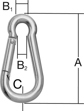 VORMANN FEUERWEHRKARABINER VZ 1 ER PACK 60 X 6 MM BIS 6 MM 007900212AV