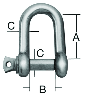 VORMANN SCHÄKEL GERADE VERZINKT 32,0X16,0X8,0 MM 007900221HP VE = 50 ST.