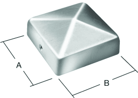 VORMANN PFOSTENKAPPE 71X71 OHNE KUGEL RF 010335 070