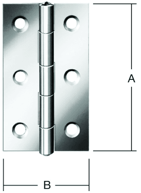 VORMANN SCHARNIER SCHMAL DIN 7954 A RF 60 X 34 X 1,4 MM 010501060