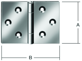 VORMANN SCHARNIER BREIT DIN 7954 D RF 80 X 120 X 1,5 MM 010504080