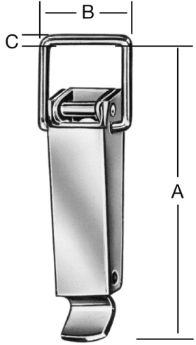 KISTENVERSCHLÜSSE NIRO 011202 070 74 X 30 X 12 MM