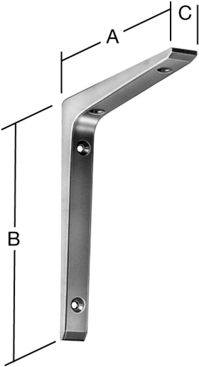 ALU-PROFIL-KONSOLE WEISS 65 X 100 X 16 MM 050155 065 W