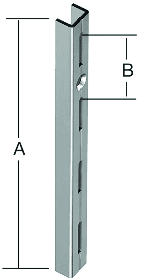 WANDSCHIENE 1000X50 EINREIHIG WEISS 062102100W