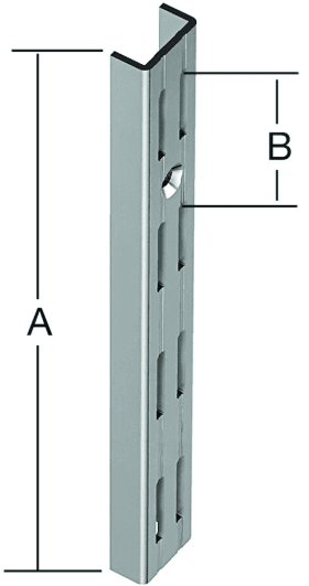 WANDSCHIENE 1500X50 ZWEIREIHIG WEISS 062104150W