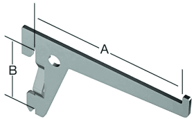 EINLOCH-TRÄGER 150X50 WEISS 062501150W