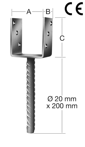 VORMANN LEICHTER U-STÜTZ-SCHUH 71X60 FEUERVER- ZINKT 071314 000