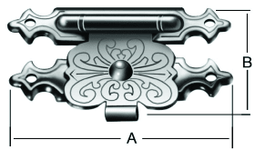 VORMANN SCHATULLENVER- SCHLUSS 25X15 (2ST.) VERMESSINGT 090835 000