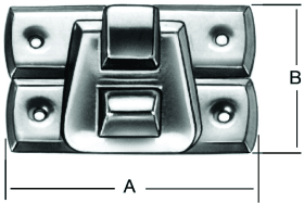 VORMANN SCHATULLENVER- SCHLUSS 30X19 (2ST.) VERMESSINGT 090837 000