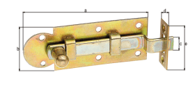 FENSTERRIEGEL M.MONT.SCHLIESSBL. VZ/16 80X30 MM 1132 16 4004338113216