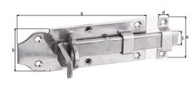 SCHLOSSRIEGEL M.SCHLAUFE EDELSTAHL 120 MM 11 69 104004338116910