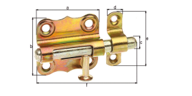 GRENDELRIEGEL M. MONT.SCHLAUFE VZ 40 MM 12 33 69