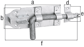 BOLZENRIEGEL TYP 164 160 VZ M.MONT.SCHLAUFE 12 43 59