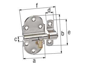 AUTOM.GRENDELRIEGEL M. MONT.SCHLAUFE VZ/260 47X85 MM 12 88 90 4004338128890