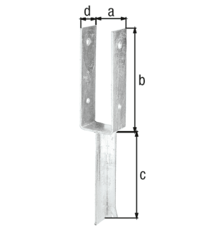 U-PFOSTENLASCHE SCHWER 394/K 3-91 21 67 71