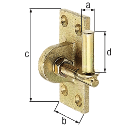 HAKEN AUF PLATTE 3313 13 MM FEUERVZ. VERSTELLB.31 87 58