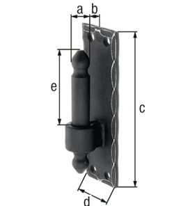 HAKEN 3601 D I 16 MM AUF PLATTE GAH SCHMIEDEEISEN 32 00 58