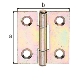 GEROL.KÄNTIGE SCHARNIERE VZ/9531K30 31,5X31X0,8 MM34 59 69