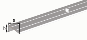 TREPPENKANTEN-SCHUTZP. ALU SILBERFBG.ELOX. 1,0 MTR. 47 67 55