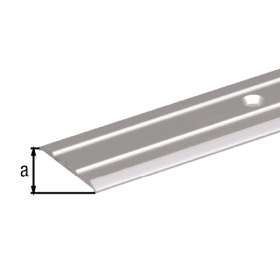 TEPPICH-ÜBERGANGSSCHIENE ALU 2 M M.RILLEN SILBERF.ELOX. TYP 7635 47 95 03