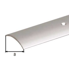 TEPPICH-ÜBERGANGSSCHIENE ALU 2 M GLATT 30X1,6MMSILBERF.ELOX. TYP 7625 47 97 01