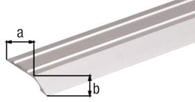 AUSGLEICHSPROFIL SK ALU 30X4/0,9M SB SILBER ELOX. 49 05 22