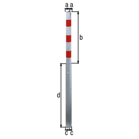 ABSPERRPFOSTEN QUICKY 70X70 MM VERZINKT 781996