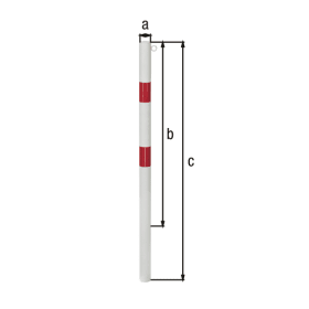 ABSPERRPFOSTEN STANDARD 60 MM 1 ÖSE EINBETONIEREN 782474