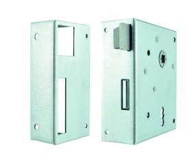 RHEIN.KASTENSCHLOSS BB 7LE S.EINW. VZ BEVER M. 2 SCHLÜSSEL