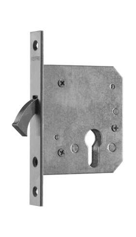 SCHIEBETÜRSCHLOSS 168 BB/55 MM M.ZIRKENRIEGEL SILBERF. 0168.000026