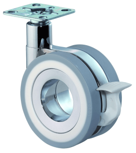 LENKROLLEN F373.075 M.FESTST. 75 MM 50 KG TRAGF. 103 MM BAUH.