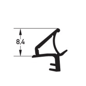 AUSSENTÜRDICHTUNG DS 7621 GRAPHITGRAU KRT.= 50 MTR. 2X25 MTR. BUNDE