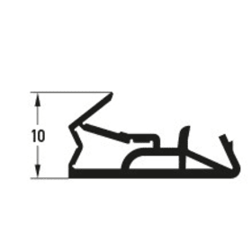 AUSSENTÜRDICHTUNG DS 155A ZINKGRAU KRT.=50 MTR. 2X25 MTR. BUNDE