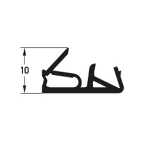 HAUSTÜRDICHTUNG DS6922A SILIKON BUNDE=50 MTR. WEISS