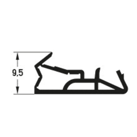 HAUSTÜRDICHTUNG SV 155 WEISS 13132 