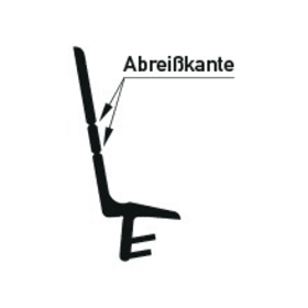 STULPFLÜGELDICHTUNG S 7583A RUSTIKALBRAUN VE=150 MTR.