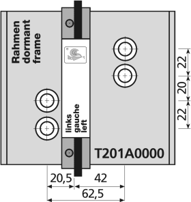 Dr. Hahn Bohrlehre Serie 60 AT T201A0000, Aluminium