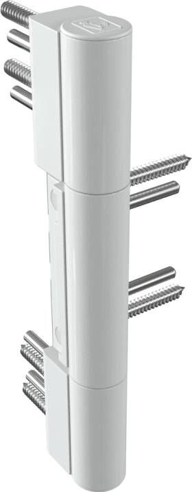 Dr. Hahn Rollenband KT-RN K771,dreiteilig,weiß,DIN Links-Rechts,verkehrsweiß,RAL 9016,Direktverschraubung