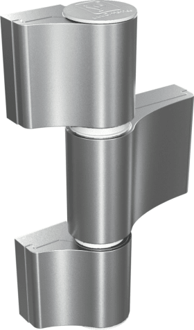 Dr. Hahn Aufschraubband Türband 4 AT M961,dreiteilig,20/86,EV1 eloxiert/weiß,Ankerschraube 58mm Stahl