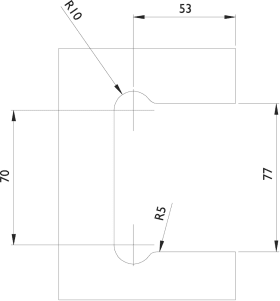 PENDELTÜRBAND GLASTÜREN 6851 G-W-20 (10644)