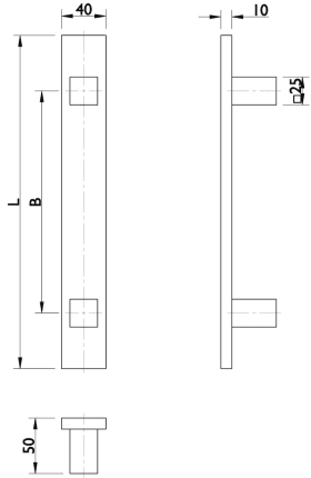 Hermat Stoßgriff 8022,BA 300x40x10,L 500,ER