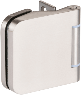 Hermat Glastürband 6315/ASR,3tlg,FT24,rund,edelstahloptik eloxiert