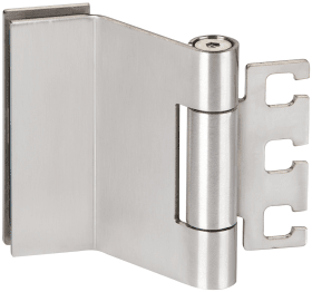 Hermat Glastürband 6351.K/VX,3tlg,FT40,rund,edelstahl matt